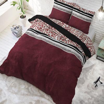 Sleeptime Elegance Thanas - Rood Dekbedovertrek Lits-jumeaux (240 x 200/220 cm + 2 kussenslopen)