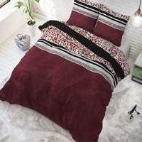 Sleeptime Elegance Thanas - Rood Dekbedovertrek Lits-jumeaux (240 x 200/220 cm + 2 kussenslopen)