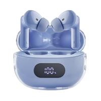 Intenso Buds Plus T315AE T315AE T315AE Draadloze hoofdtelefoon met Active Noise Cancelling, ENC, Bluetooth en tot 25 uur muziekweergave, blauw
