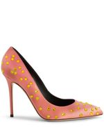 Giuseppe Zanotti escarpins Jakye Precious 105 mm satiné - Orange