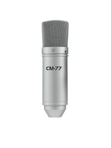 Omnitronic MIC CM-77 Studiomicrofoon Zendmethode:Kabelgebonden Incl. shockmount, Incl. klem XLR Kabelgebonden