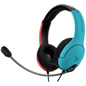 PDP 500-162-EU-BLRD Over Ear headset Gamen Kabel Stereo Blauw, Rood (geëloxeerd) Ruisonderdrukking (microfoon), Noise Cancelling Microfoon uitschakelbaar (mute)