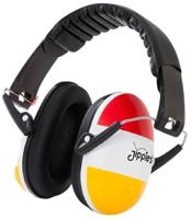 Jippie's gehoorbeschermer junior 10 x 10 cm rood/geel/wit