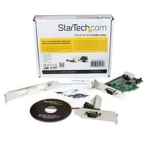 StarTech.com 2-poort Low Profile Native RS232 PCI Express Seriële Kaart met 16550 UART