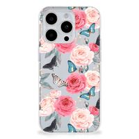 iPhone 15 Pro Max TPU Case Butterfly Roses