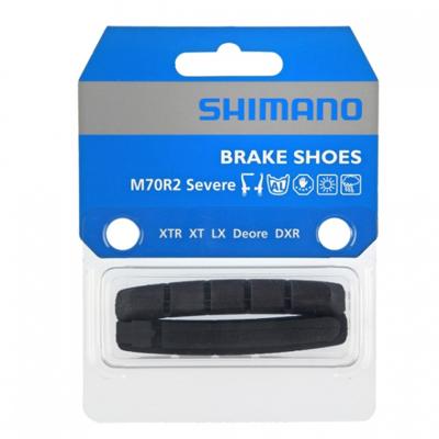 Shimano remblokrubbers M70R2 1 paar zwart Shimano remblokrubbers M70R2 1 paar zwart