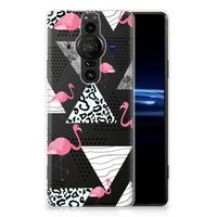 Sony Xperia Pro-I TPU Hoesje Flamingo Triangle