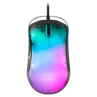 Mars Gaming MMGLOW, RGB Chroma-Glow Gaming Mouse, Spiegelende Afwerking, Ultra-Lichtgewicht, 12800 DPI, Zwart