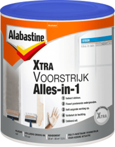 alabastine xtra voorstrijk alles-in-1 wit 2.5 ltr