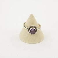 Zilveren Ring met Amethist Maat 17,5 - Model 1 (Sterling Zilver 925)