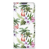 Xiaomi Redmi Note 10 Pro Hoesje maken Flamingo Palms - thumbnail