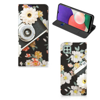 Samsung Galaxy A22 5G Stand Case Vintage Camera