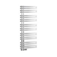 Designradiator Sapho Volga Recht 50x123.8 cm 311W Geborsteld RVS Sapho