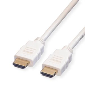 ROLINE HDMI High Speed kabel met Ethernet, whit 2,0m