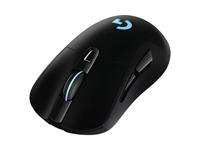 Logitech G703 LIGHTSPEED draadloze gamingmuis, HERO 25K-sensor, 25.600 DPI, RGB, instelbare gewichten, 6 programmeerbare knoppen, lange batterijduur, PowerPlay-compatibel, pc/Mac - zwart