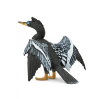 Safari wilde dieren Anhinga junior 8,3 cm zwart/zilver