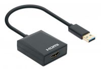 Manhattan USB 3.2 Gen 1 (USB 3.0) Adapter [1x USB 3.2 Gen 1 stekker A (USB 3.0) - 1x HDMI-bus] 153690 15 cm - thumbnail