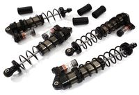 Integy Billet Machine Piggyback Shock Set for Arrma 1/10 Granite 4x4 3S BLX - Grijs