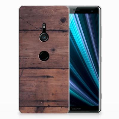 Sony Xperia XZ3 Bumper Hoesje Old Wood