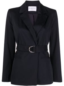 Claudie Pierlot blazer à taille ceinturée - Bleu