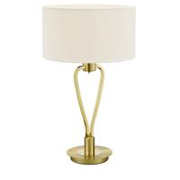 Trio Design schemerlampje Paris II goud met witte lampenkap 500200108