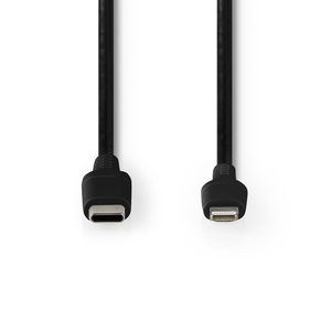 Apple Lightning Cable | Apple Lightning 8-Pin Male - USB-C | 1.0 m | Black