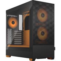 Pop Air RGB Orange Core TG Clear Tint Tower behuizing