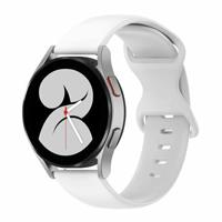 By Qubix - Compatible met Garmin Venu 2 / Garmin Venu 3 - Solid color sportband - Wit - Compatible Garmin bandje - Bandbreedte: 22mm