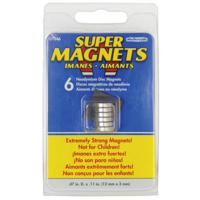 Blanko Magneet (Ø x h) 12 mm x 3 mm rond RVS 6 stuk(s) 205017