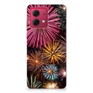 Motorola Moto G84 Silicone Back Cover Vuurwerk