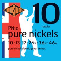 Rotosound PN10 snarenset elektrisch pure nickel wound 10-46