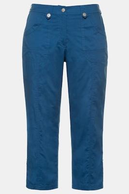 Ulla Popken 7/8 cargobroek, deels elastische band - Grote Maten
