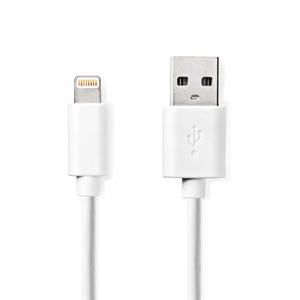 Lightning Kabel | USB 2.0 | Apple Lightning 8-Pins | USB-A Male | 480 Mbps | Vernikkeld | 3.00 m | R