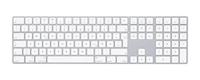 Apple Magic Keyboard met numeriek toetsenblok: Bluetooth, oplaadbaar. Werkt met Mac, iPad of iPhone; Duits, zilver