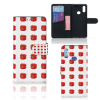 Samsung Galaxy A10s Book Cover Paprika Red