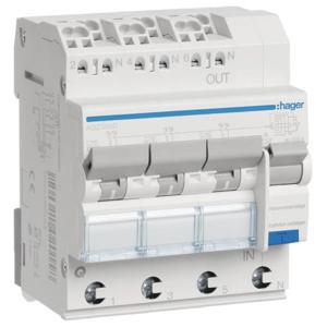 Hager ADZ366D Aardlekschakelaar/zekeringautomaat 4-polig 16 A 0.03 A 230 V