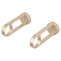 Op=Op | Leen Bakker - Wandsteun Gordijnroede Oval - Rosé Goud - Ø28mm - S/2 (2016356) - Metaal - Roze#Goudkleurig