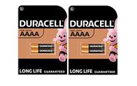 4 x Duracell AAAA alkaline (2 blisters met elk 2 batterijen) 4 batterijen
