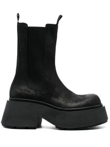 Vic Matie bottines en daim à plateforme 75 mm - Noir