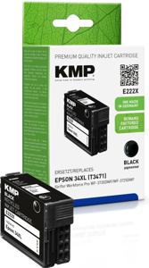 KMP Inktcartridge vervangt Brother 34XL, T3471 Compatibel Zwart E222X 1637,4001