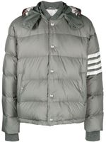 Thom Browne veste bomber à détails rayés - Gris - thumbnail