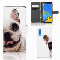 Samsung Galaxy A7 (2018) Telefoonhoesje met Pasjes Franse Bulldog