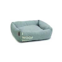 Beeztees ligbed Woof You - grijs - 65x60x20 cm