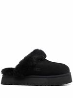 UGG chaussons Disquette en daim - Noir