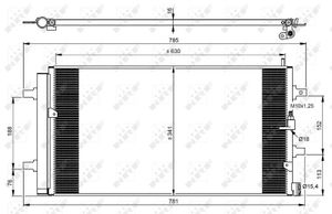 Condensor, airconditioning 350069