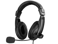 Sandberg 325-27 USB-headset met boommicrofoon, 40 mm drivers, in-line volumeregelaars, 5 jaar garantie zwart, één maat