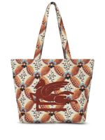 ETRO sac cabas médium en jacquard à imprimé Floralia - Marron - thumbnail