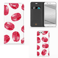 Huawei P10 Plus Flip Style Cover Pink Macarons - thumbnail