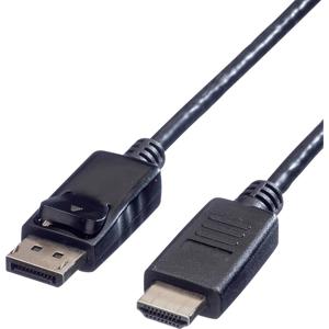 VALUE DisplayPort kabel DP - HDTV, M/M, zwart, 1 m