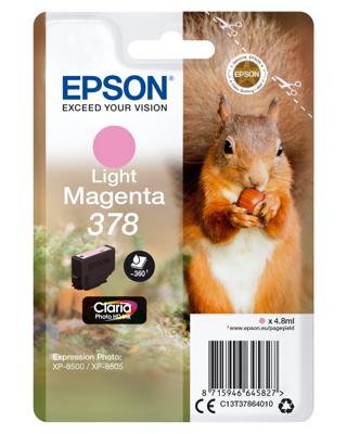 Epson Squirrel Singlepack Light Magenta 378 Claria Photo HD Ink Epson Squirrel Singlepack Light Magenta 378 Claria Photo HD Ink